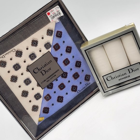Christian Dior Handkerchiefs - NIB - Picture 1 of 13